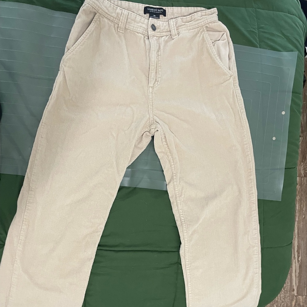 men’s tan corduroy pants 30x32